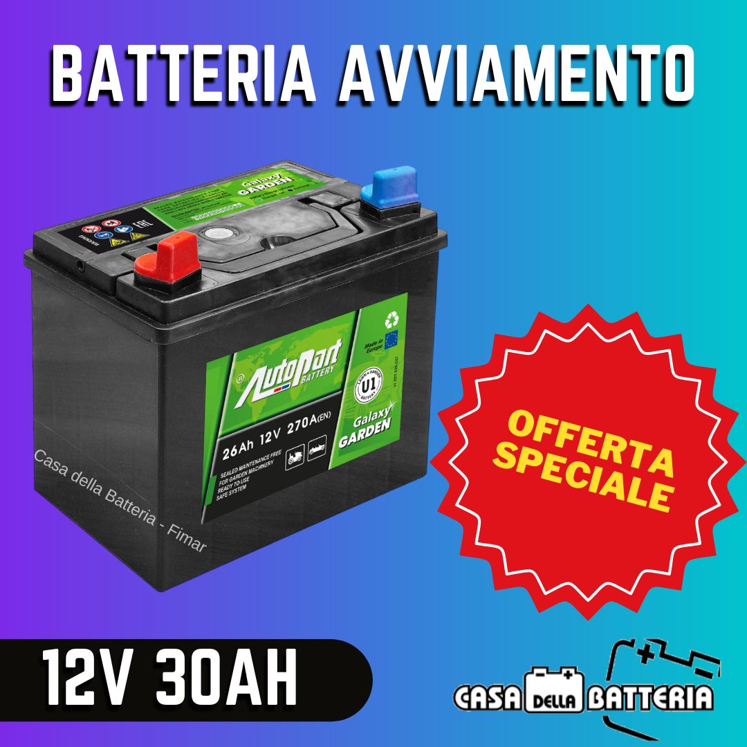 Batteria avviamento 30AH SX Autopart Galaxy Garden