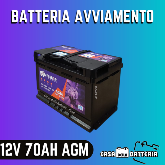 Batteria avviamento 80AH L3 DX Fimar