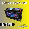 Batteria servizi/trazione 12V 100AH L5 DX Fimar AGM