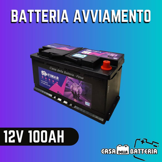 Batteria avviamento 100AH L5 DX Fimar