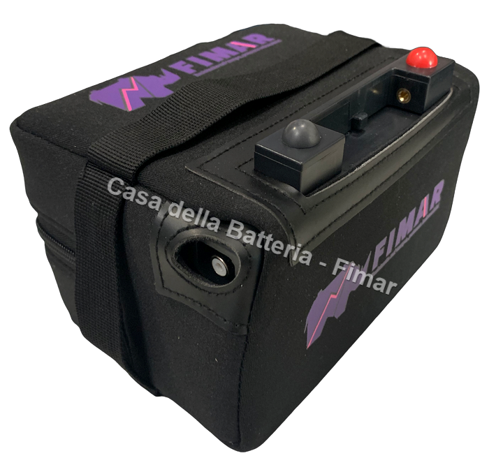 Batteria carrello da golf LiFeP04 12,8V 22AH Fimar 36 buche