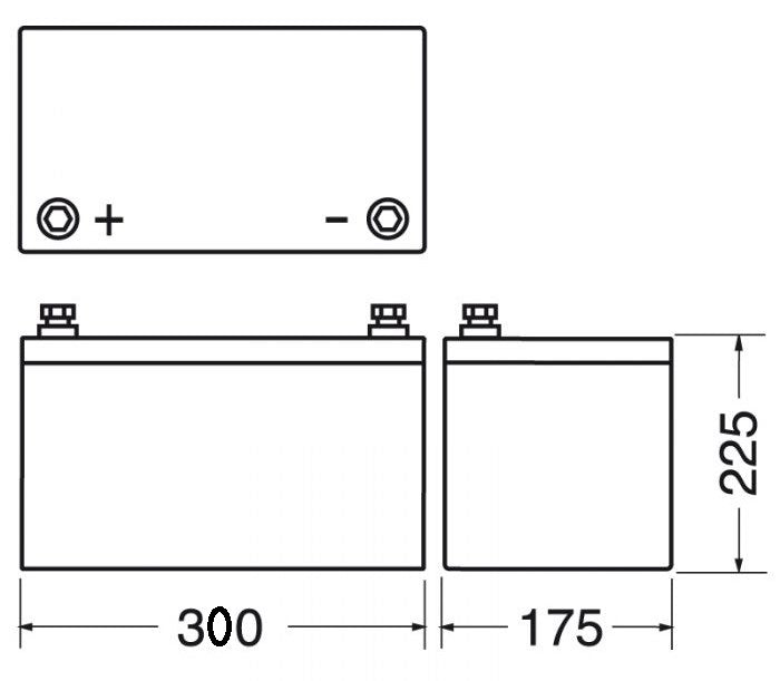 Batteria 12V 104AH Energy Safe