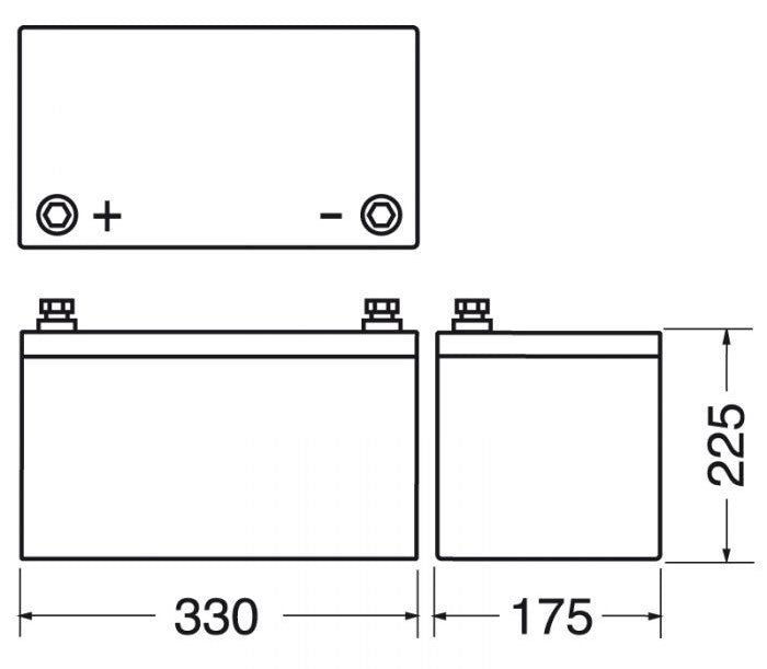 Batteria 12V 123AH Haze