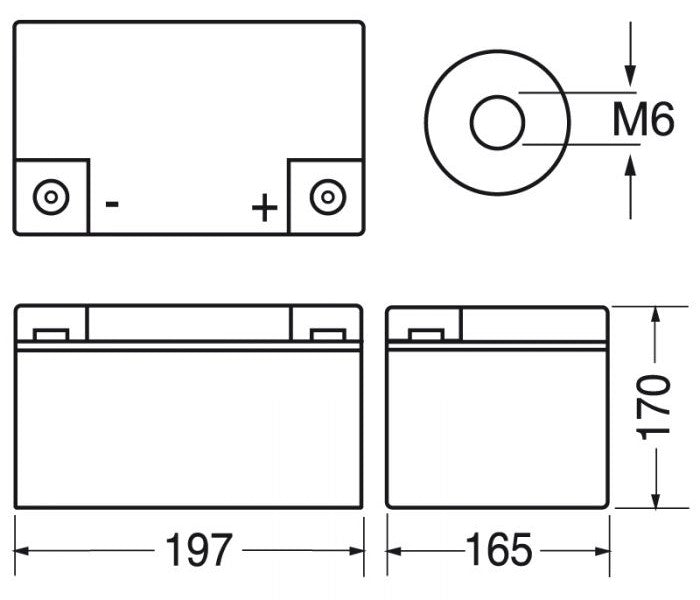 Batteria 12V 45AH Energy Safe Deep Cycle