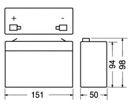 Batteria 6V 12AH Energy Safe