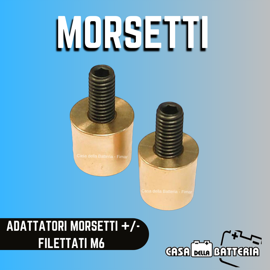 COPPIA ADATTATORI DA POLO FILETTATO A POLO STANDARD M6