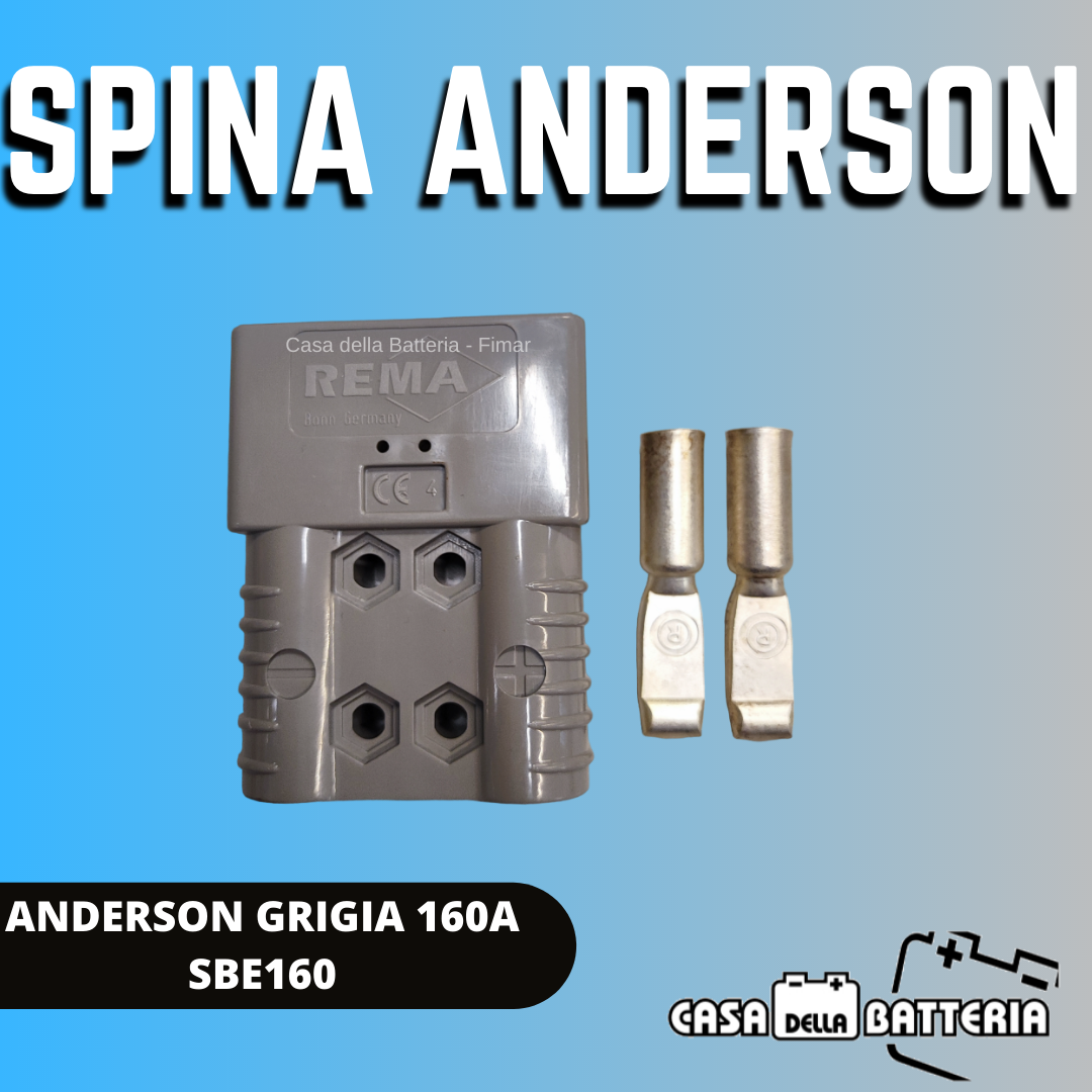 CONNETTORE BIPOLARE SBE160 GRIGIO