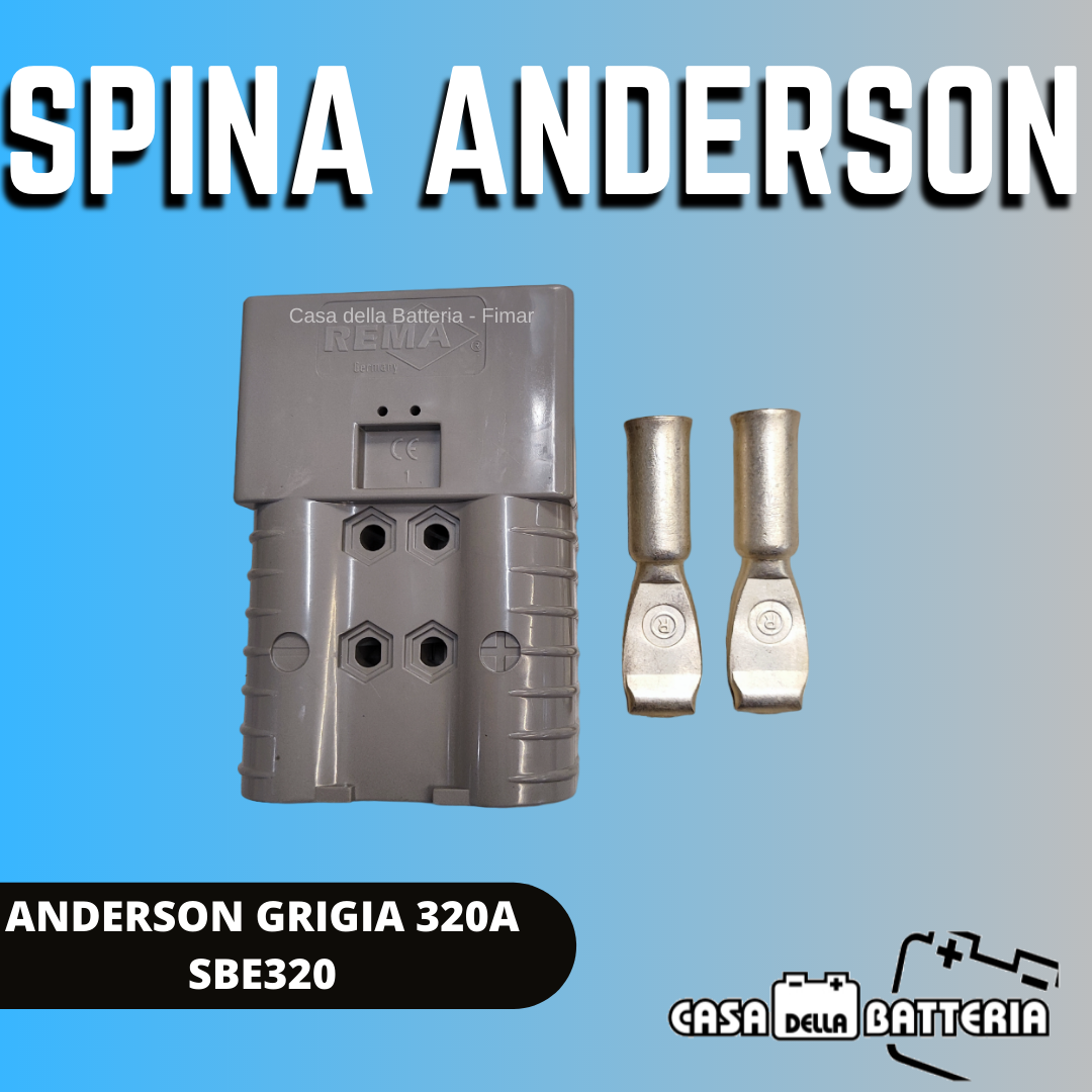 CONNETTORE BIPOLARE SBE320 GRIGIO