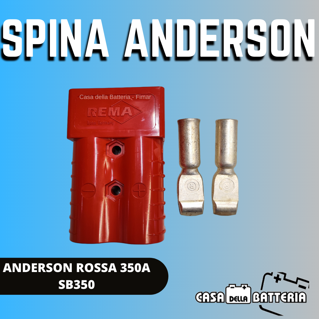 CONNETTORE BIPOLARE SB350 ROSSO