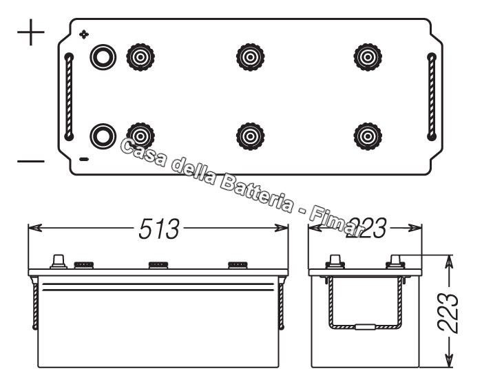 Batteria avviamento 180AH SX Varta Super Heavy Duty