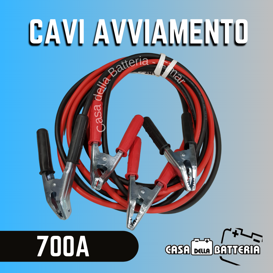 CAVI AVVIAMENTO 700A SEZ. 35mmq LUNGHEZZA 3,5mt PINZA LAMIERA PIEGATA