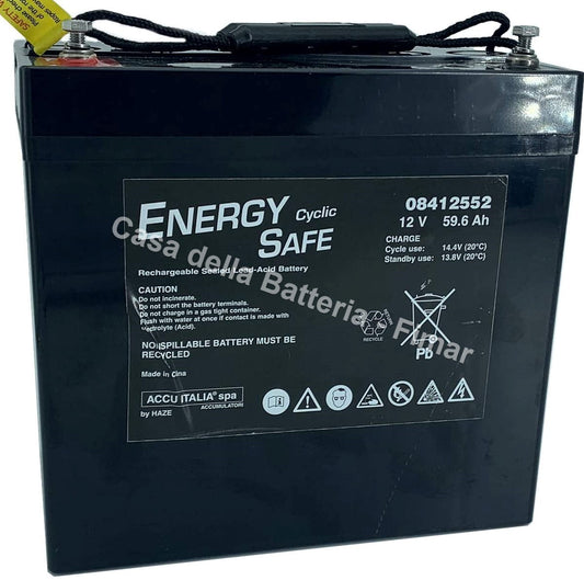 Batteria 12V 56AH Energy Safe Deep Cycle