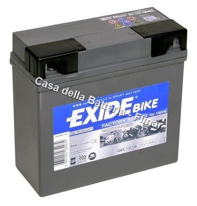 Batteria avviamento G12-19 52015 Exide Gel