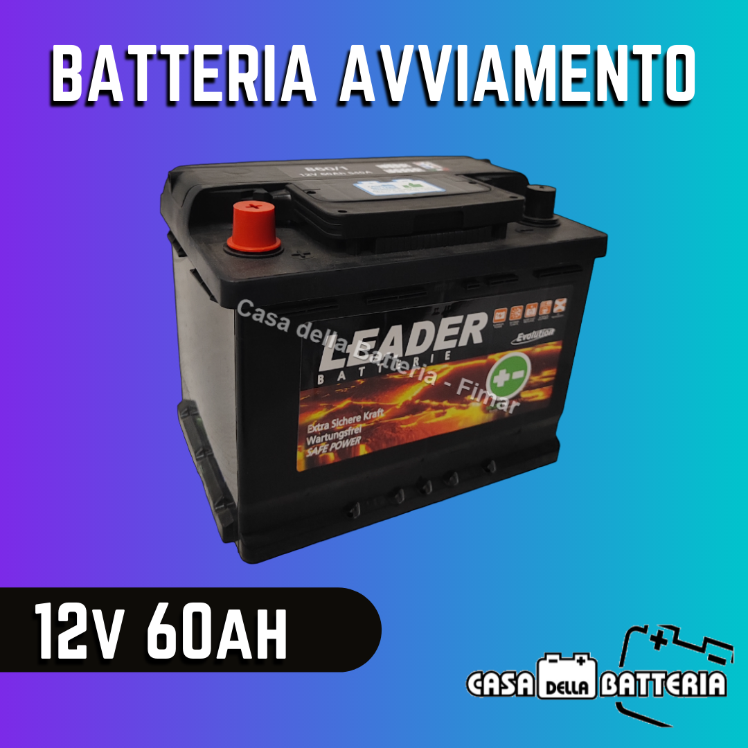 Batteria avviamento 60AH L2 SX Leader