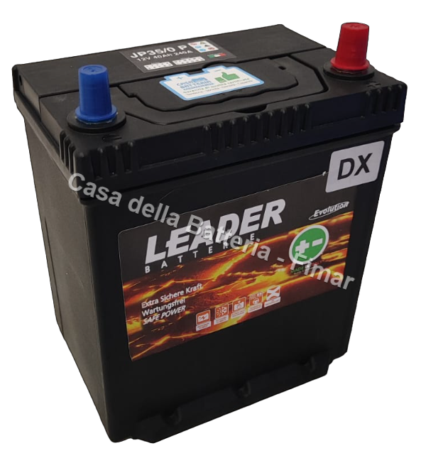 Batteria avviamento 40AH NS40 DX Leader sigillata japan poli piccoli