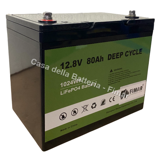 Batteria LiFeP04 12,8V 80AH Fimar