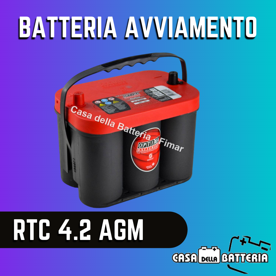 Batteria Optima RED TOP Rossa RTC4.2 50AH | Prezzi E Offerte - Foto 12