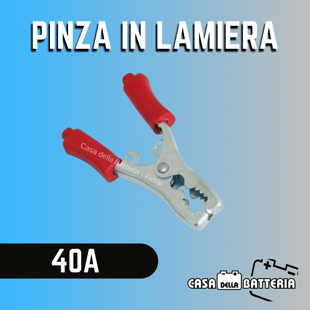 PINZA LAMIERA 40A ROSSA