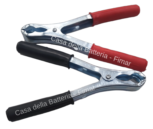 CAVI AVVIAMENTO 300A SEZ. 16mmq LUNGHEZZA 2,5mt PINZA LAMIERA