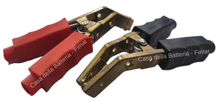 CAVI AVVIAMENTO 700A SEZ. 35mmq LUNGHEZZA 4mt PINZA OTTONE PIEGATA