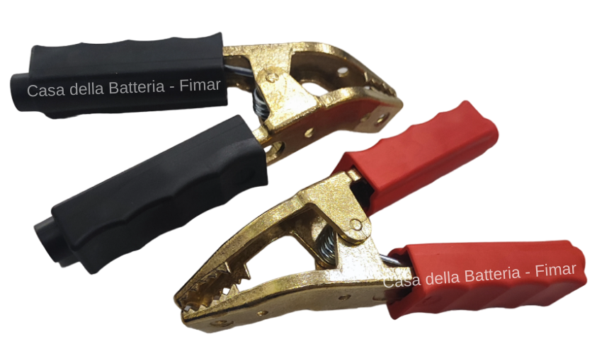 CAVI AVVIAMENTO 1400A SEZ. 70mmq LUNGHEZZA 4mt PINZA OTTONE PIEGATA