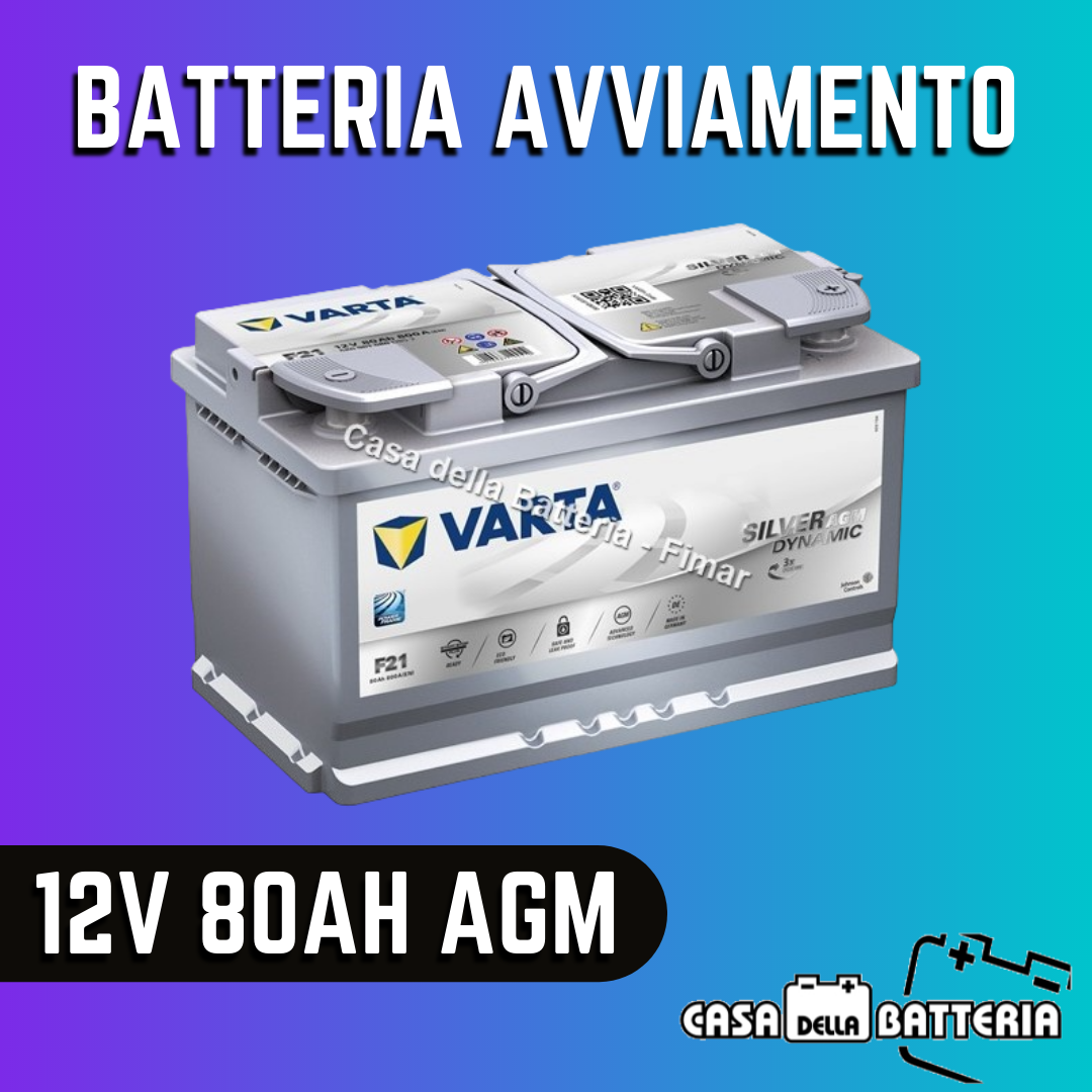 Batteria avviamento 80AH DX L4 Varta Silver Dynamic AGM