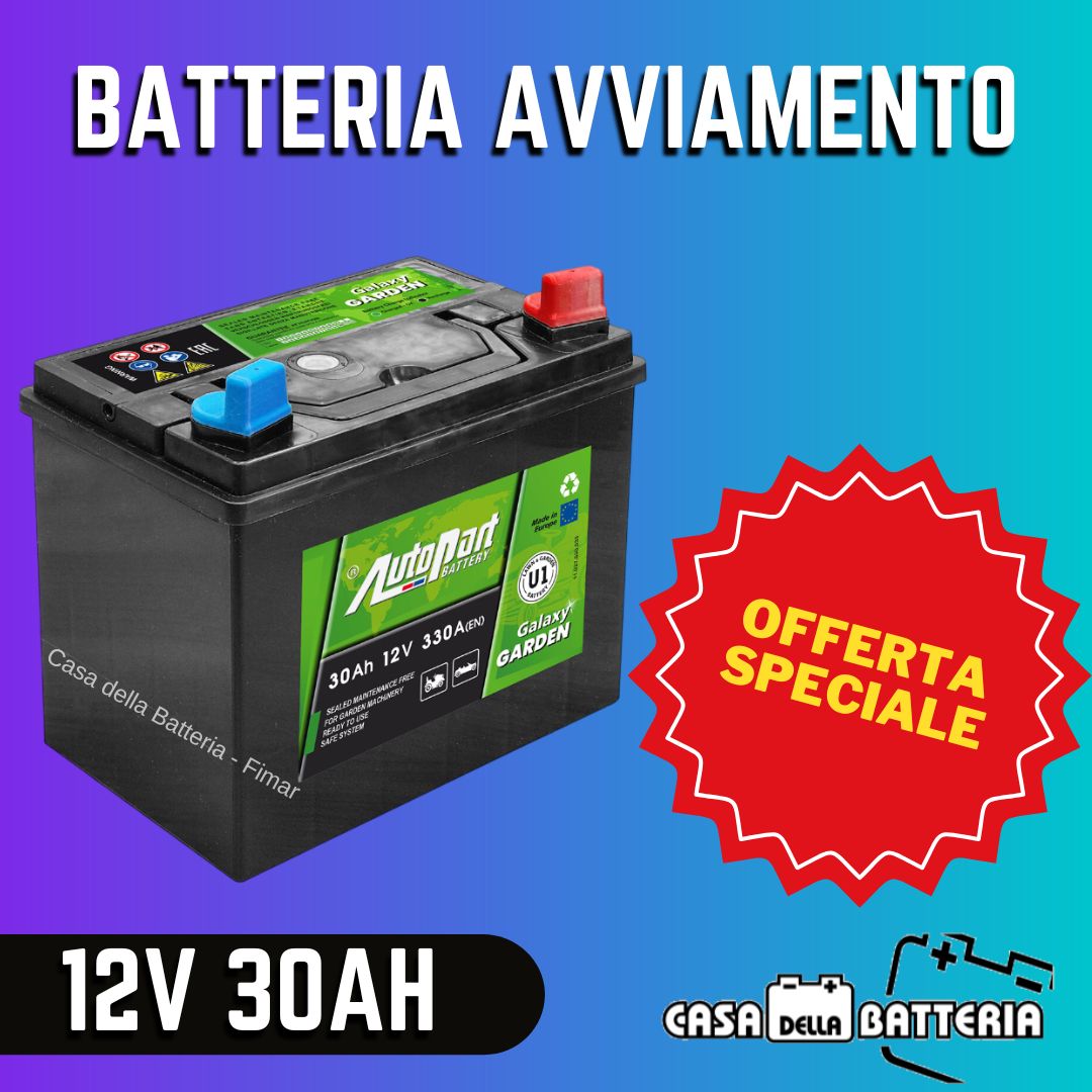 Batteria avviamento 30AH DX Autopart Galaxy Garden