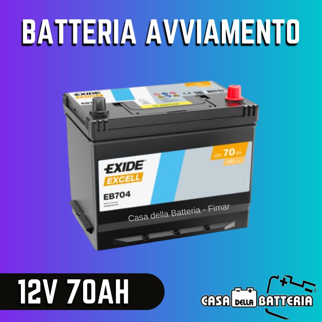 Batteria avviamento 70AH D26 DX Exide japan
