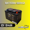 Batteria servizi/trazione 12V 104AH DX Energy Safe piastra piana