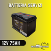 Batteria servizi/trazione 12V 75AH DX Energy Safe piastra piana