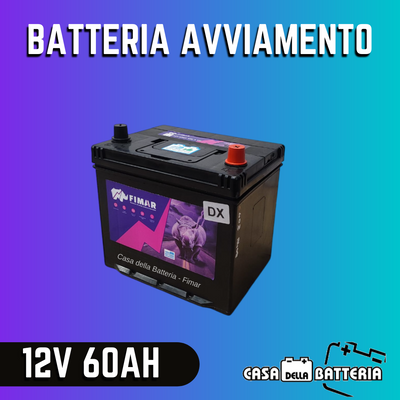 Batteria avviamento 60AH D23 DX Fimar japan