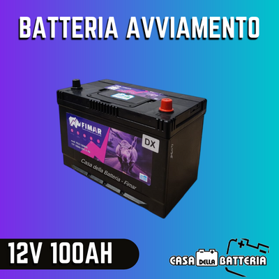 Batteria avviamento 100AH D31 DX Fimar