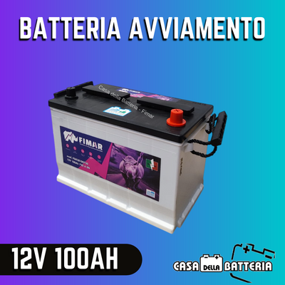 Batteria avviamento 100AH GR28 DX Fimar