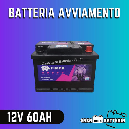 Batteria avviamento 60AH L2B DX Fimar ribassata