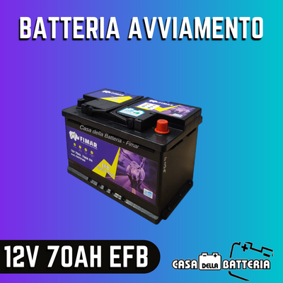 Batteria avviamento 70AH L3 DX Fimar EFB