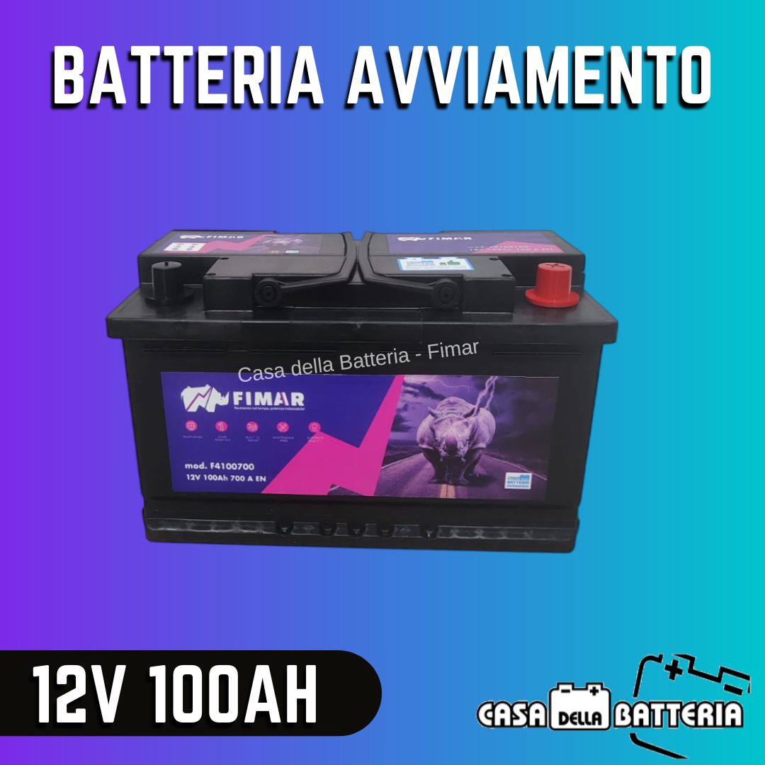 Batteria avviamento 100AH L4 DX Fimar