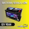 Batteria servizi/trazione 12V 90AH L4 DX Fimar AGM