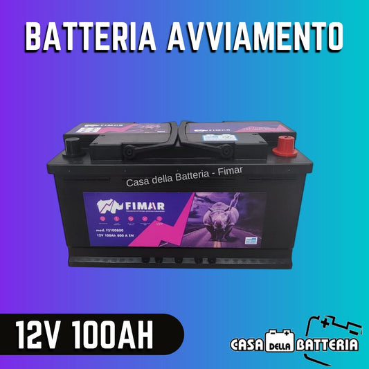 Batteria avviamento 100AH L5 DX Fimar