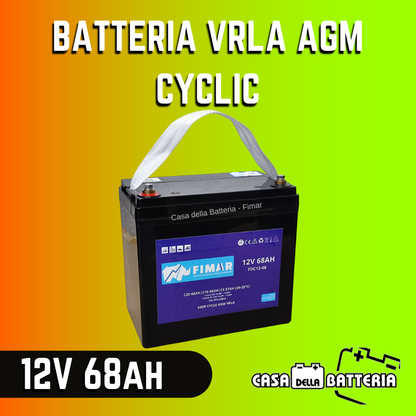 Batteria 12V 68AH Fimar Cyclic