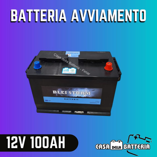 Batteria avviamento 100AH GR28 DX Blei Storm