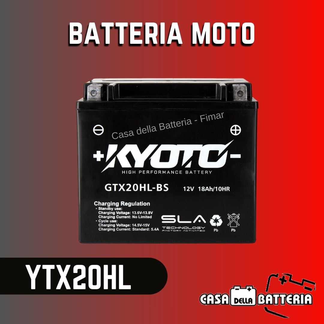 Batteria avviamento YTX20HL-BS Kyoto