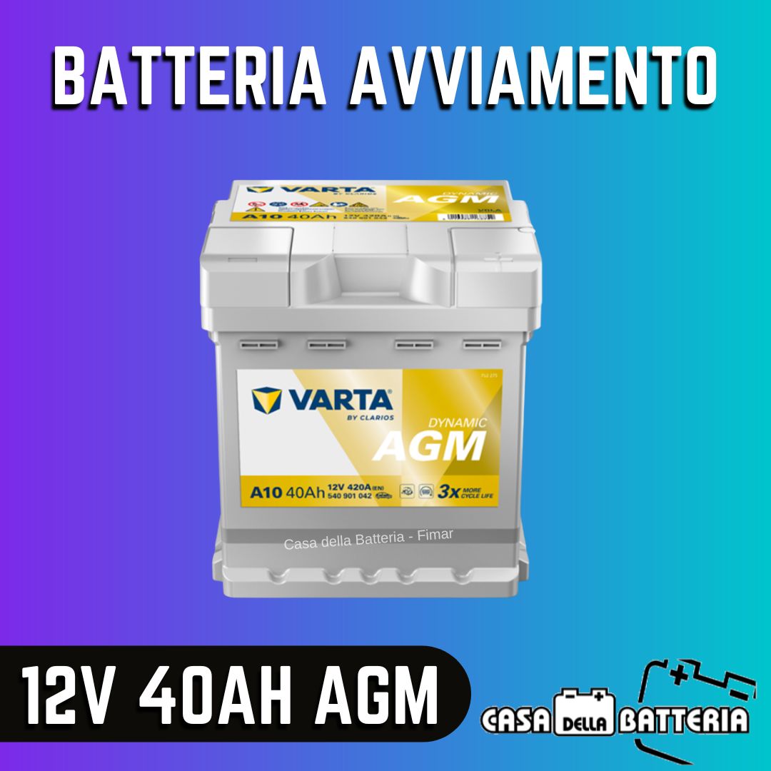 Batteria avviamento 40AH L0 DX Varta Dynamic AGM