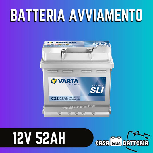 Batteria avviamento 52AH DX L1 Varta Dynamic SLI