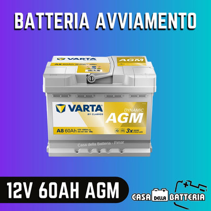 Batteria avviamento 60AH L2 DX Varta Dynamic AGM