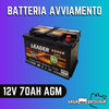 Batteria avviamento 70AH L3 DX Leader AGM