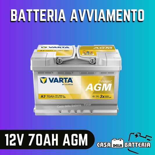 Batteria avviamento 70AH DX L3 Varta Dynamic AGM
