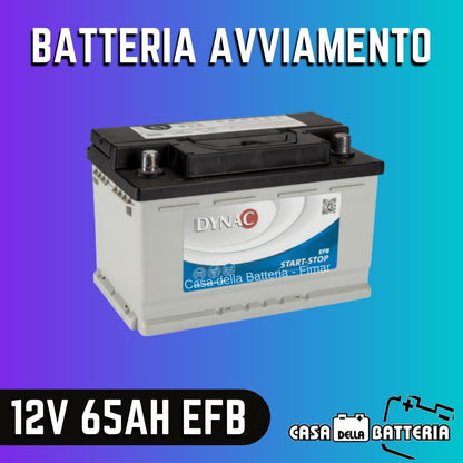 Batteria avviamento 65AH L3B DX Dynac EFB ribassata
