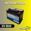 Batteria servizi/trazione 12V 80AH DX Nordor piastra piana