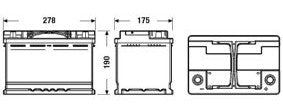 Batteria avviamento 70AH L3 DX Fimar EFB