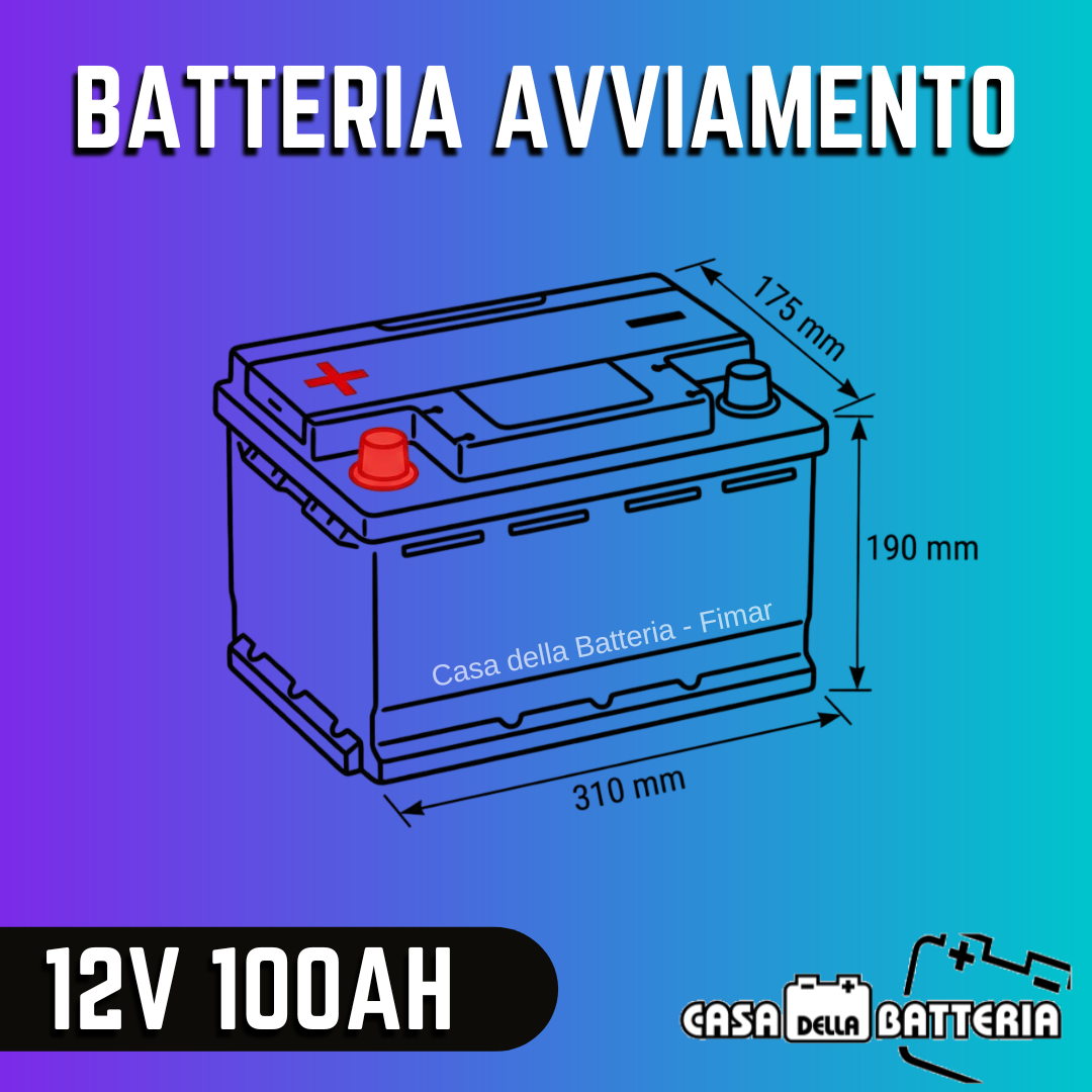 Batteria avviamento 100AH L4 SX
